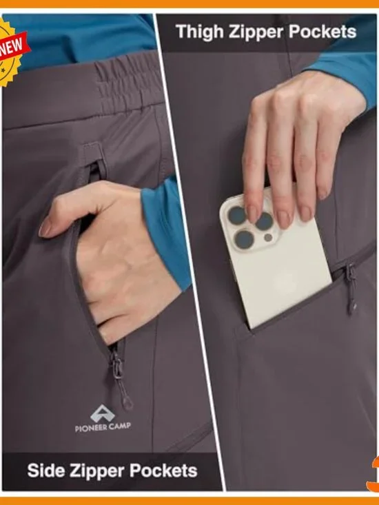 Women's Hiking Cargo Pants Quick Dry Water Resistant Stretch Medium - Picture 5 of 6